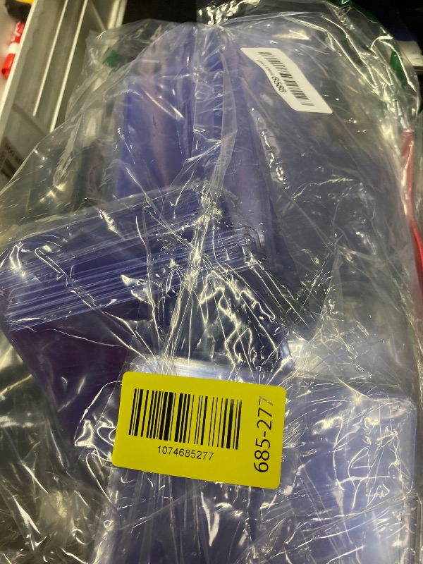 Photo 1 of 1000 Card Sleeves Clear Loads for Cards,3"X4" Baseball Card Protectors Sleeves for Cards,Hard Plastic Card Holder for Trading Sports Football Game Cards (500 Hard Sleeves+500 Penny Sleeves)