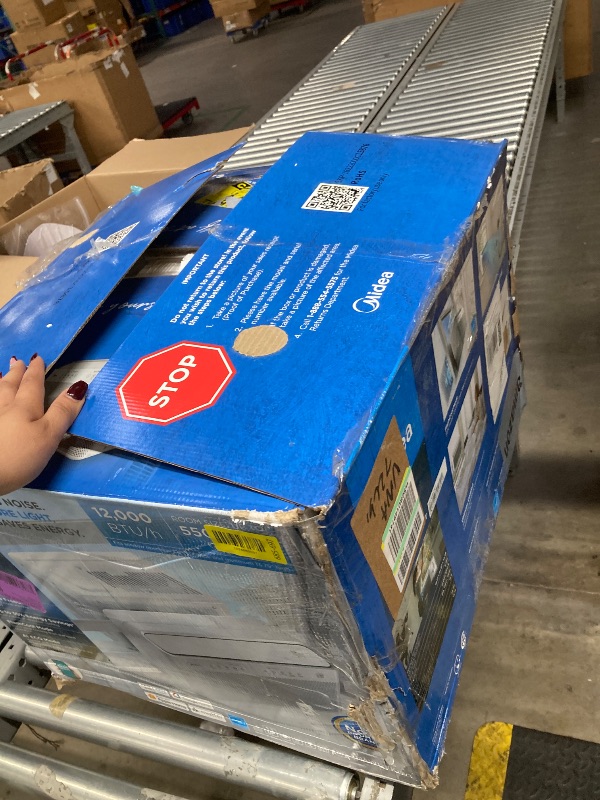 Photo 1 of ***PARTS ONLY****Midea 12,000 BTU U Shaped Smart Inverter Window Air Conditioner - Cools 550 Sq Ft, Ultra Quiet with Open Window Flexibility - Alexa/Google Assistant Compatible - 35% Energy Savings, Remote (Updated)