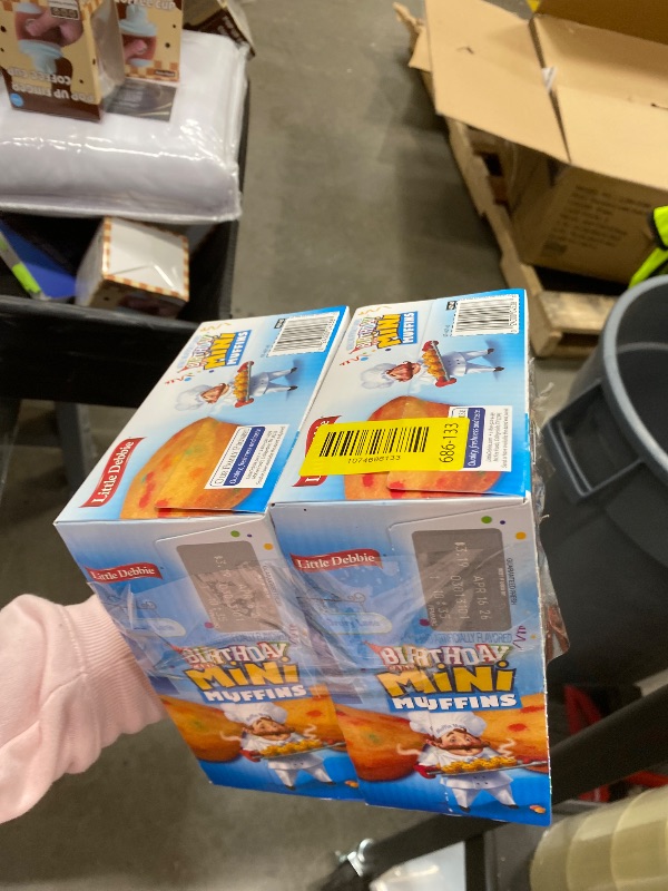 Photo 1 of ***** 2 PACK***** Little Debbie Birthday Cake Mini Muffins, 5 Pouches, 8.44 OZ Box