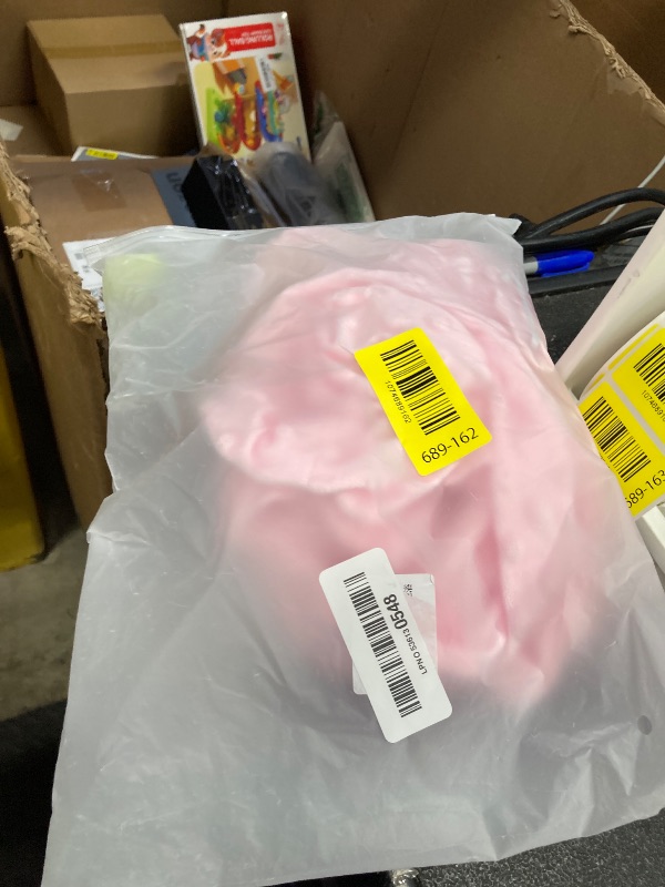 Photo 1 of **MISSING PARTS**Lady Porch Goose Outfit Set with Bathrobe Shower Cap Cucumber Eye Mask Cute Goose Clothes for 23" Cement Plastic Lawn Statue Halloween Christmas Birthday Outdoor Garden Yard Patio Decoration(Pink)