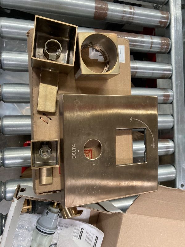 Photo 1 of **MISSING PARTS***DELTA FAUCET T24967-CZ Angular Modern Monitor 14 Series Valve 6-Setting Integrated Shower Trim with Diverter, Champagne Bronz