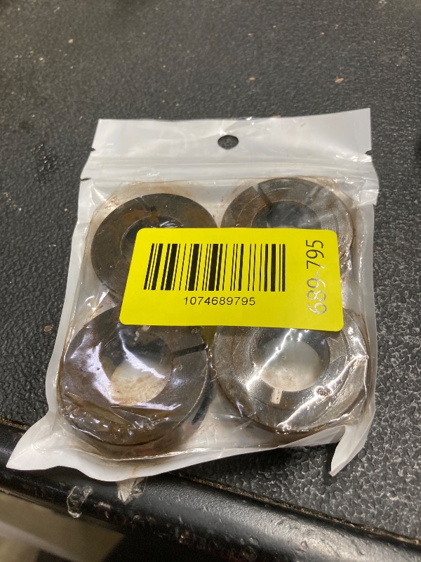 Photo 1 of (4-Pack) Shaft Collar 3/4" Bore, 1045 Steel Set Screw Split Clamp-On Collars, 11/2" OD, 1/2" Thickness, with M4 Set Screws