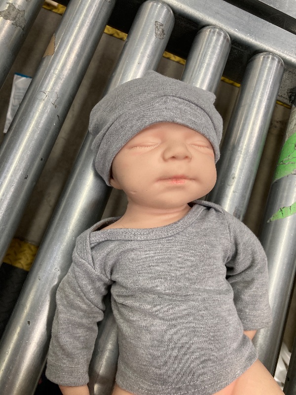 Photo 1 of **MISSING PANTS*****USED AND HAS SOME SLIGHT DAMAGE***Lifelike Reborn Baby Dolls Boy - 18-Inch Baby Soft Body Realistic-Newborn Baby Doll Full Silicone Baby Dolls with Toy & Gift Box for Kids***USED AND HAS SOME SLIGHT DAMAGE****MISSING PANTS***