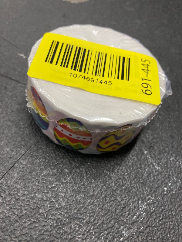 Photo 1 of 1000 PCS Easter Stickers, 12 Designs Easter Egg Round Stickers Happy Easter Holiday Decoration for Holiday Decals Party Supplies Reward Gifts (1” in Diameter)