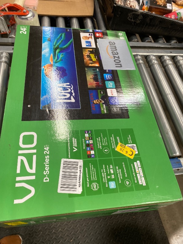 Photo 1 of ***MISSING PARTS -SELLING AS IS *** VIZIO 24-inch D-Series FHD LED Smart TV w/Bluetooth Headphone Capable, AMD FreeSync & Alexa Compatibility, D24fM-K01, 2023 -Model  ***REMOTE & LEGS ARE NOT INCLUDED***