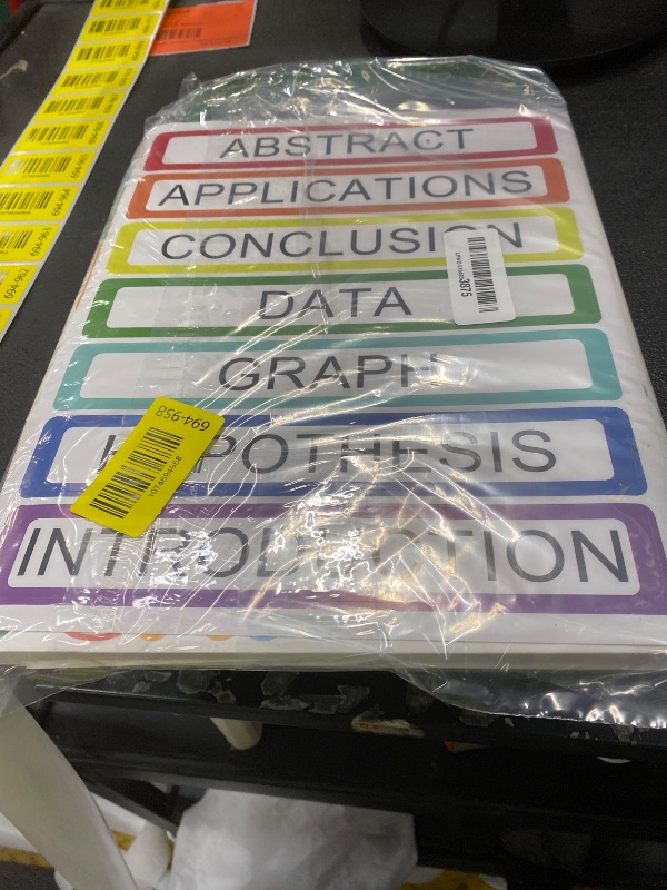 Photo 1 of Colorful Sheets Science Fair Board Supplies Self Adhesive Presentation Science Subtitles Fair Project Titles Personalized Letter Sticker Supplies for Classroom Office