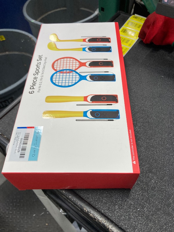 Photo 1 of [Fit For switch1/2] 6 in 1 Sports Games Accessories Bundle Set for Nintendo Switch2/Switch1/Switch OLED controller, Family sport party kit for Joycon1/2 with Tennis Rackets, Golf Clubs, Baseball Bat