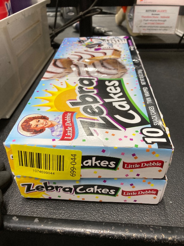 Photo 1 of *2 pack* Little Debbie Zebra Cakes, 10 Twin-Wrapped Cakes, 13.0 oz Box