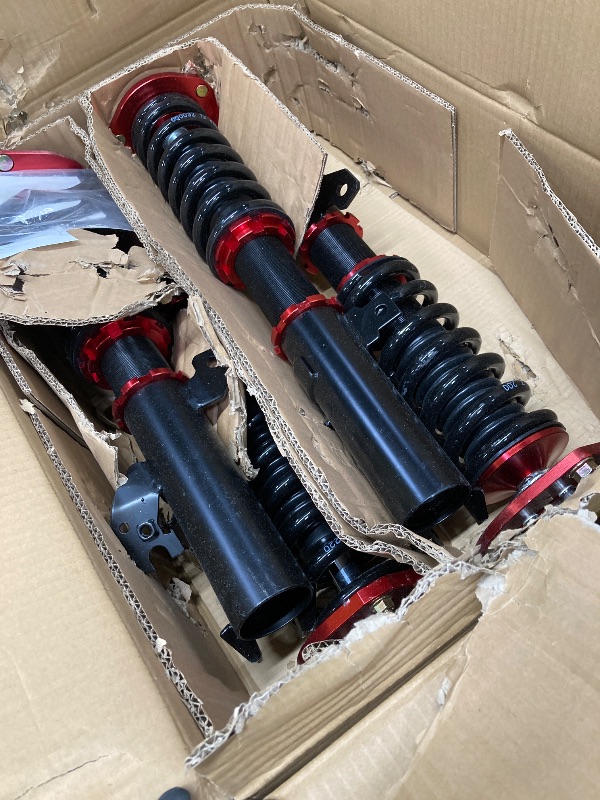 Photo 1 of *RED* ECCPP Coilovers Struts fit for BMW for 320i,for 325Ci,for 325i 2001-2005,for 323Ci,for 328Ci 2000,for 323i,for 330Ci,for 330i 2001-2006 Height Adjustable Coilovers Suspension Kit Spring Strut Shock