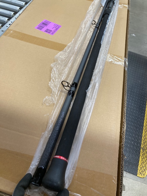 Photo 1 of *Minor scratches* PENN Fishing Squadron III Surf Conventional Fishing Rod, Titanium/Red/Gold, 12' - Heavy - 2pc (SQDSFIII2040C12)