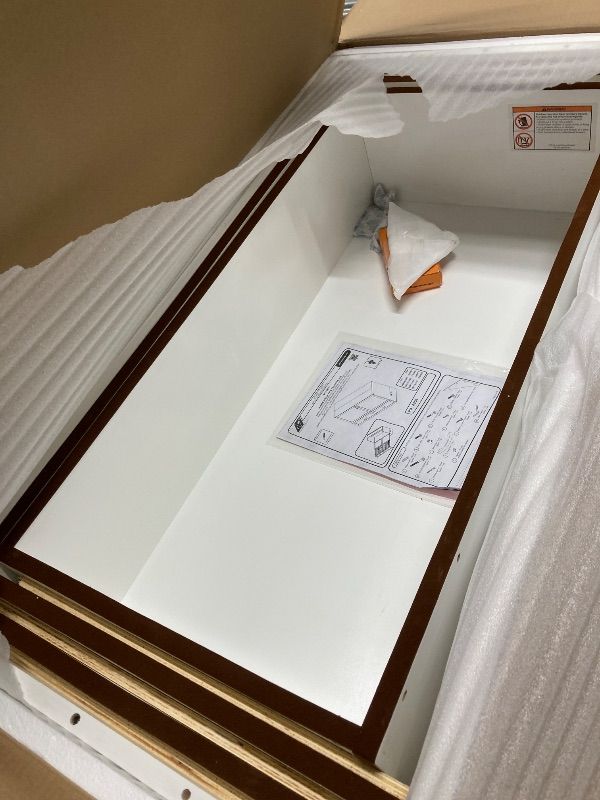 Photo 1 of *Boxes 1-3* AFI Hamilton Queen Murphy Bed Chest with Mattress, Storage, and Built-in Charger in White