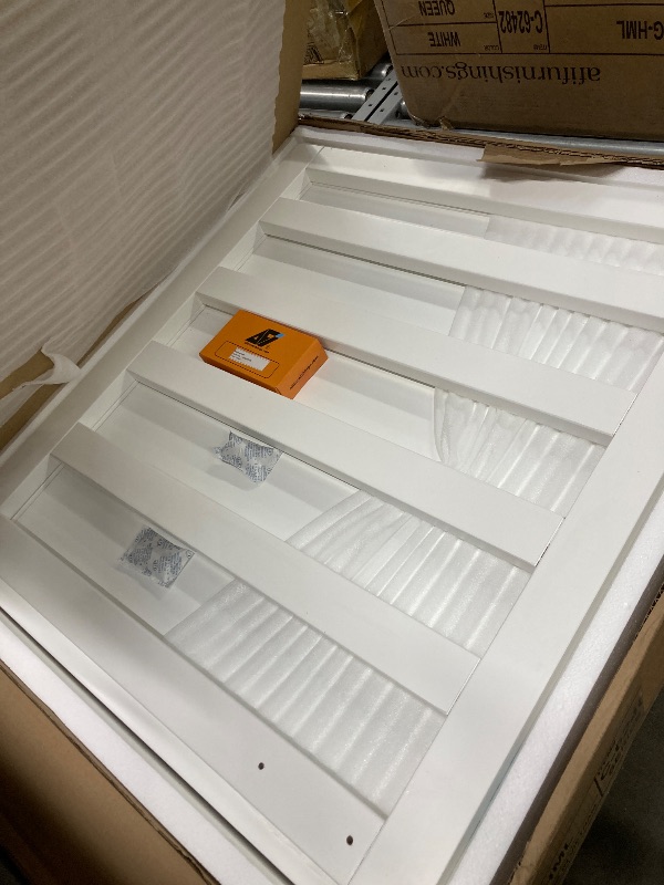 Photo 1 of *Boxes 1-3* AFI Hamilton Queen Murphy Bed Chest with Mattress, Storage, and Built-in Charger in White