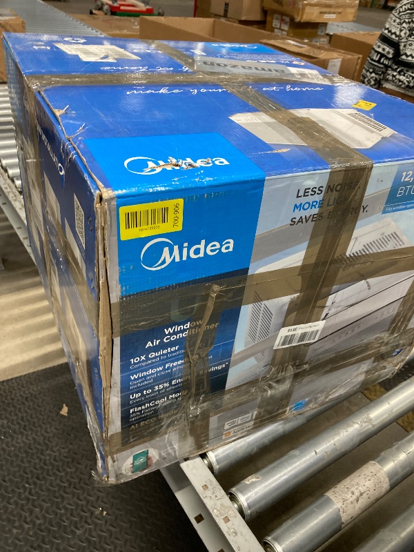 Photo 1 of *PARTS ONLY* Midea 12,000 BTU U Shaped Smart Inverter Window Air Conditioner - Cools 550 Sq Ft, Ultra Quiet with Open Window Flexibility - Alexa/Google Assistant Compatible - 35% Energy Savings, Remote (Updated)