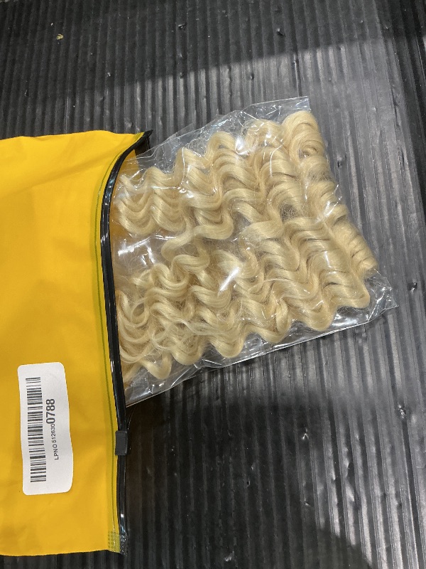 Photo 1 of #613 Blonde Curly Clip in Hair Extensions,Soft Real Human Hair 120g 7pcs,30 Inch Brazilian Remy #613 Clip ins for Women,Blonde Deep Wave Clip ins Silky Hair Extensions