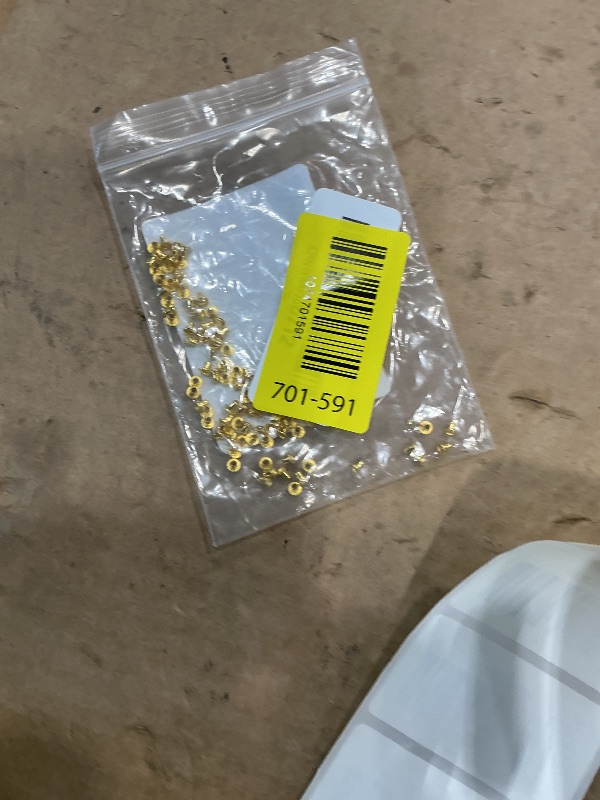 Photo 1 of 100Pcs 1.5mm Copper Tiny Grommets Eyelets Self Backing Eyelet Mini Craft Supply for BJD Bead Cores Clothes Shoes DIY Making Leather Canvas Repairing (Gold)