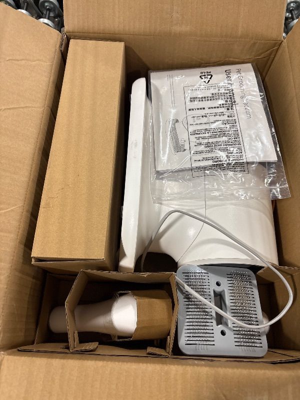 Photo 1 of **DIRTY*
AIRROBO Dog Grooming Vacuum Kit,12000Pa Strong Pet Vacuum for Shedding,Grooming Hai,Quiet,PG100,2L Large Capacity