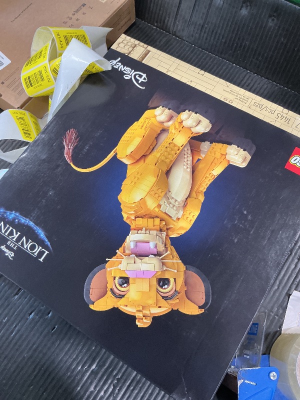 Photo 1 of **MISSING PARTS**
LEGO Disney Young Simba the Lion King Building Sets for Adults - Buildable Figurine for Display, Ages 18+ - DIY Kits & Crafts for Fans of Movie - Collectible Disney Birthday Gift - 43247
