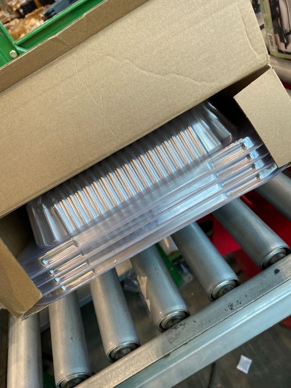 Photo 1 of *PARTIAL SET - See Clerk Notes*
Yiyiring 20 Pcs Plastic Clear Lids for 9x13 Inch Aluminum Foil Pans, 1 Inch Height Disposable Dome Lids Only, Airtight Cover for Half Size Steam Table Pans, Catering, Baking, Food Storage