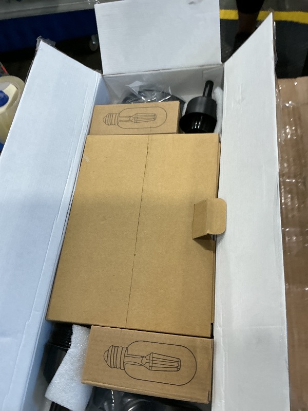 View 2 of **UNTESTED**
Industrial Table Lamps for Bedrooms Set of 2 - Fully Dimmable Bedside Lamps with USB A and C Ports and Outlet, Black Nightstand Lamps with Glass Shade for Living Room, Desk Lamps for Office Reading
