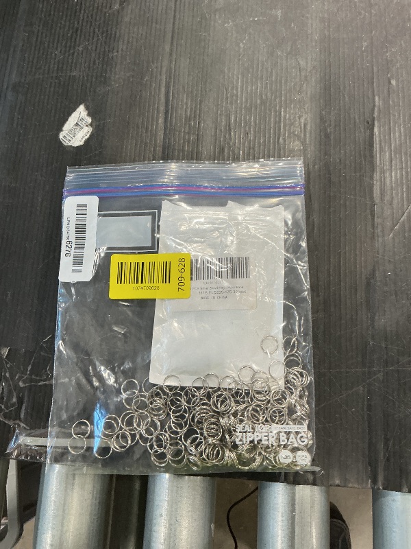 Photo 1 of 1/2" 300 PCS Silver Small Key Rings, Double Loops Split Rings Jewelry Making Metal Mini Key Ring for Keychian, Pet Collar Tag, Luggage Tag DIY Craft Hardware