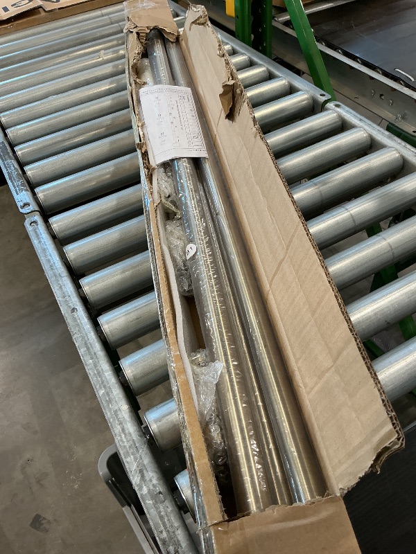 Photo 1 of 1 1/8 Inch Diameter Curtain Rods 144 to 240 Inches(12-20ft), Telescoping Heavy Duty Large Drapery Rod with Adjustable Aluminum Alloy Bracket, Solid End Caps for Windows Decoration, Antique Bronze