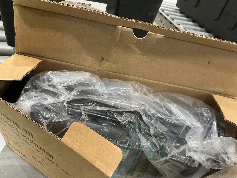 Photo 1 of **UNTESTED**
Bonsaii Laminator, 9 Inch Thermal Laminator Machine with Never Jam Technology for Doc/Posters/Photo, Personal Laminating Machine Simple Convenient for Home, Office and School Black