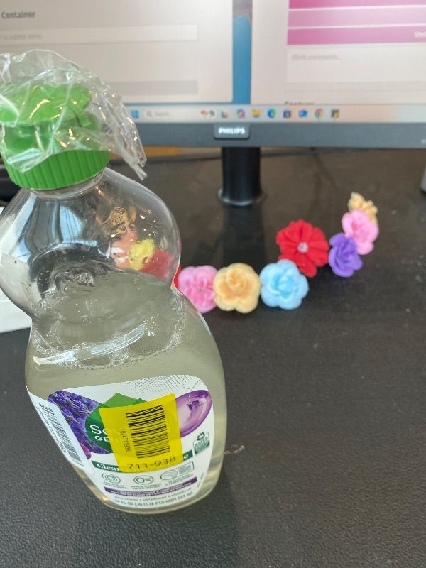 Photo 1 of **only 1AND NOT FULL**Seventh Generation Dish Soap Liquid Lavender Flower & Mint Scent Pack of 6 Dishwashing Soap Dish Detergent Liquid Soap 19 oz