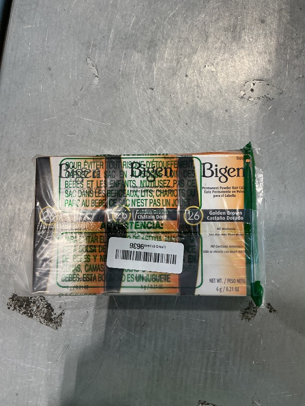 Photo 1 of #26 Golden Brown Bigen Permanent Powder - 3 Pack