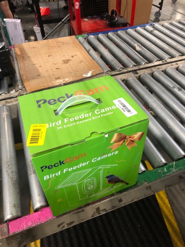 Photo 1 of ****MISSING PARTS*** PeckCam® Bird Feeder with Camera Solar Powered, AI Identify & Auto Capture, 2K HD Live Video Smart Bird Feeder Camera Instant Notifications in Backyard, Gift Bird Lovers