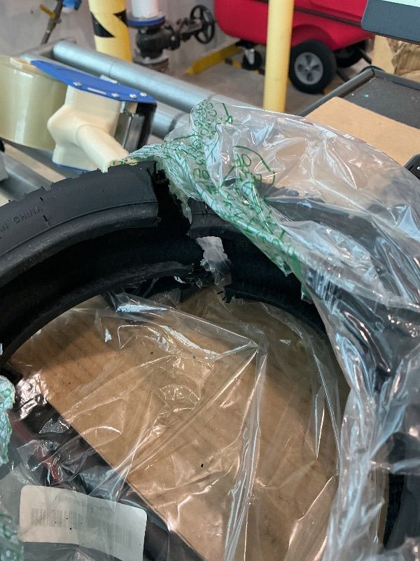 Photo 1 of [MAJOR DAMAGE!!!] 11-Inch 70/60-7.5 Tubeless Self-Sealing Tire Compatible with Segway Ninebot ZT3 Pro eKickScooter - Enhanced Grip Off-Road Wheel, Explosion-Proof Tryes Parts Accessories, Original Replacement