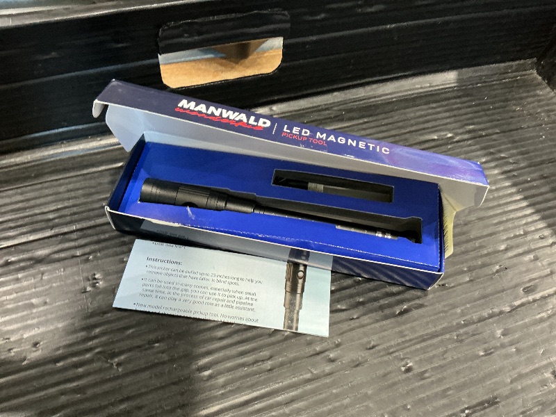 Photo 1 of **NON-FUNCTIONAL**
MANWALD Rechargeable Magnetic Pickup Tool, Telescoping Magnetic Flashlights with Extendable Magnet Stick, Birthday Day Gifts for Him Adults, Cool Gadgets Gifts for Men, Dad, Husband, Boyfriend