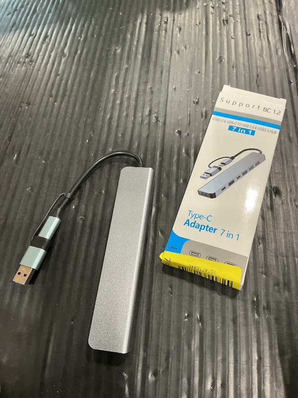 Photo 1 of ?Upgrade? USB C/USB Hub, BERLAT Aluminum 7 in 1 USB C & USB Hub with USB 3.0, USB 2.0 Ports for PC/Laptops/MacBook Pro/Air/iMac/iPad and More Devices