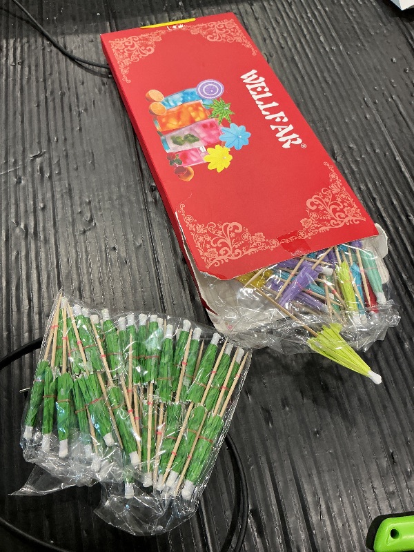 Photo 1 of ?150 PCS, 3 Styles?Cocktail Umbrellas Picks, Mini Drink Umbrella Toothpicks, Tiny Paper Parasol for Tropical Tiki Hawaiian Luau Party, Drink Garnish Decoration, Beverage Sticks, Cupcake Topper.