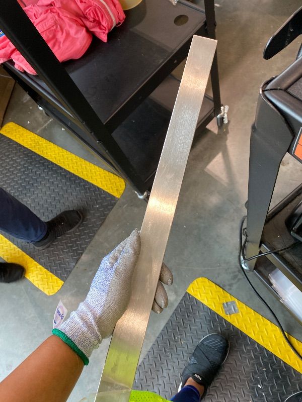 Photo 1 of **USED - MINOR DAMAGE**
24 Inch Magnetic Knife Strip, Premium Stainless Steel Wall Mounted Kitchen Knives Bar,Space-Saving Powerful No Drilling Magnetic Knife Rack for Home Kitchen Utensil Holder & Tool Holder