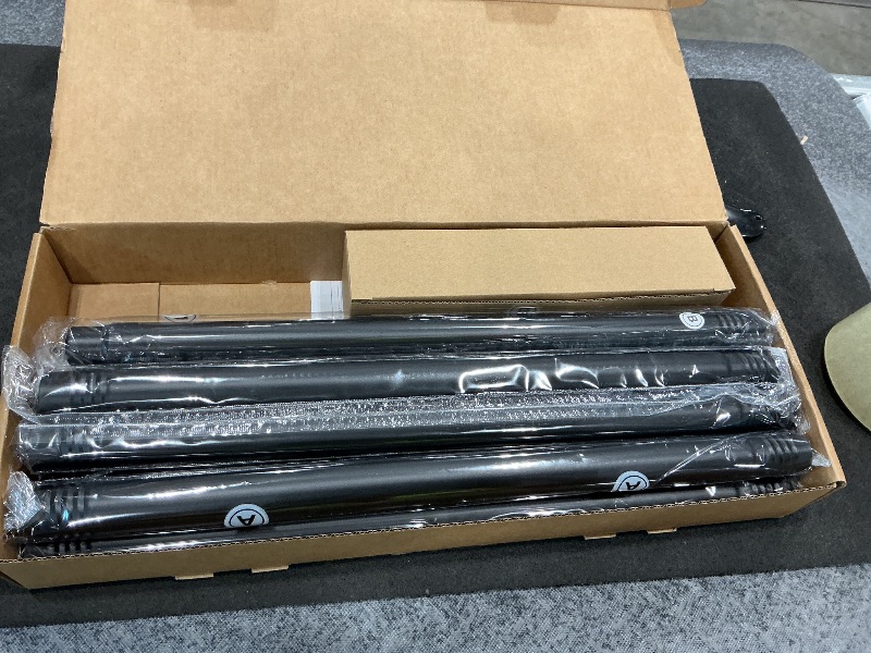 Photo 1 of 1” Diameter Curtain Rods Itself is 30 to 144 inch 1 Pack Fit 30-142 inch, 66 to 120 inch Window with Heavy Duty Adjustable Rod Matte Black Splicing Metal Extra Long Curtain Rod for Windows