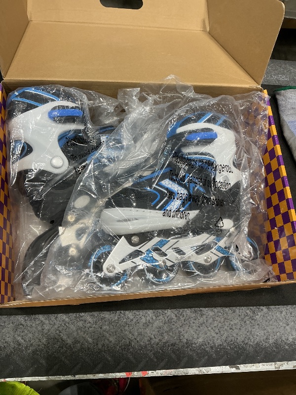 Photo 1 of ***MISSING PARTS***-
Adjustable Inline Skates for Girls, Girls Roller Skates with All Light up Wheels for Big Kids, Purple, Size 1 2 3 4