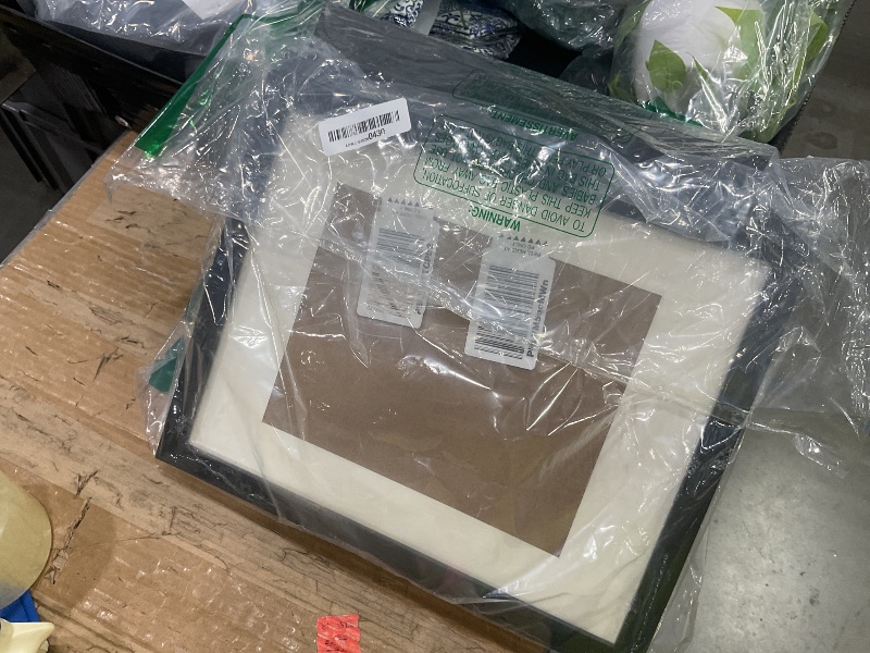 Photo 1 of **MISSING PARTS**
PEALSN 11x14 Picture Frame Set of 6, Display Pictures 8x10 with Mat or 11x14 without Mat for Wall Mounting or Table Top Display, Photo Frames Collage for Wall Decor, Black Woodgrain.