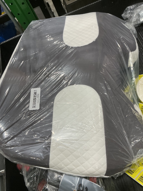 Photo 1 of [Minor Damage SMALL RIP ]SAHEYER Side Sleeper Pillow with Arm Holes, 2 in 1 Shoulder Relief System for Rotator Cuff Pain, Memory Foam Pillow for Adults with 3 Arm Place Hole, Grey
