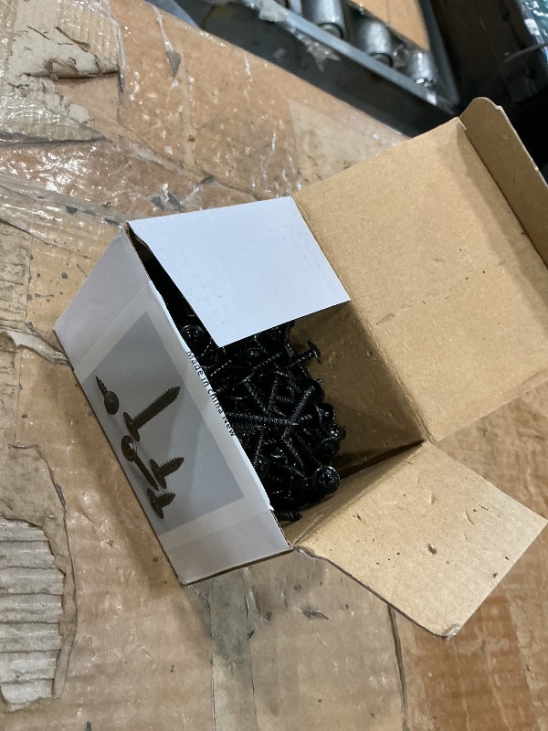 View 2 of (150 pcs)#8×1-1/2" Black Truss Head Wood Screws Quick Metal Self Tapping Zinc Oxide