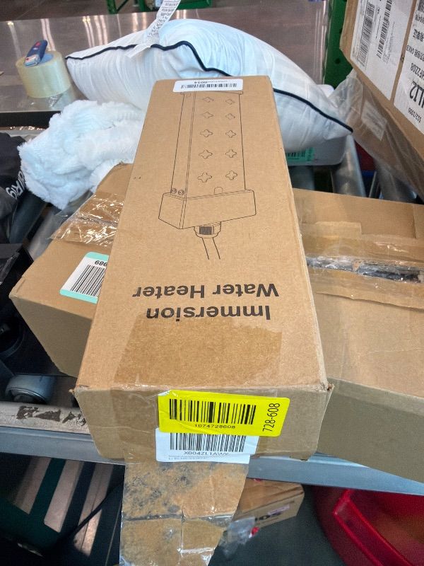 Photo 1 of **UNTESTED**
Immersion Water Heater 1800W 120V with Digital Thermostat Control, Dry Burn Protection Alarm, Real-Time Temperature Display, 14AWG Heavy-Duty Cord, Industrial Heating Tube for Buckets & Bathtubs