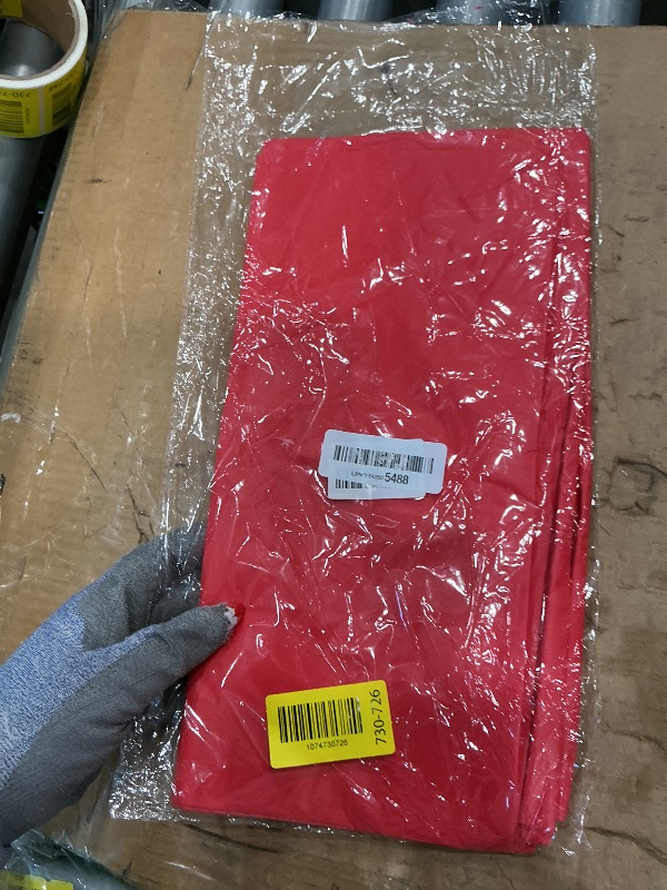 Photo 1 of *MISSING PARTS - see clerk notes*
6 Pack Premium Disposable Plastic Tablecloth 54" x 108" Party Table Cloths Disposable for 6 to 8 Foot Tables Indoor or Outdoor Parties Birthdays Weddings Christmas Anniversary Buffet Table (Red)