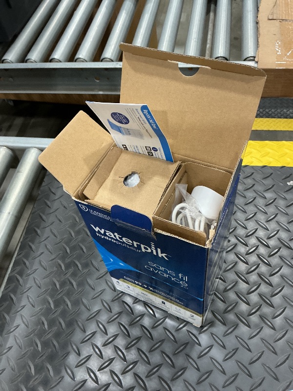 Photo 1 of **NON-FUNCTIONAL**
Waterpik Cordless Advanced 2.0 Water Flosser For Teeth, Gums, Braces, Dental Care With Travel Bag and 4 Tips, ADA Accepted, Rechargeable, Portable, and Waterproof, White WP-580, Packaging May Vary