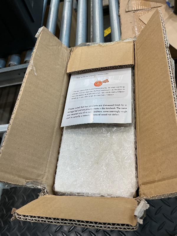 Photo 1 of 1 Pair Rustic Distressed Finish Wood Bookends, White Bookends Decorative Unique, Carved Pattern Farmhouse Book Ends for Shelves, Bookend for Heavy Books, Wooden Corbels for Home Room Decor