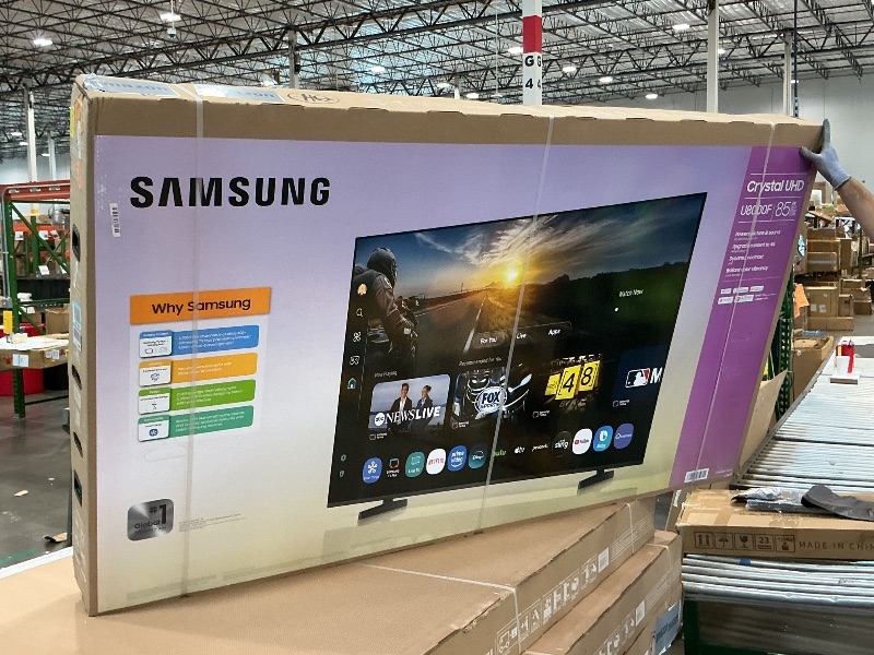 Photo 1 of ***UPDATED 6/14*** Samsung 85-Inch Class Crystal UHD U8000F 4K Smart TV (2025 Model) Endless Free Content, Crystal Processor 4K, MetalStream Design, Knox Security, Alexa Built-in
