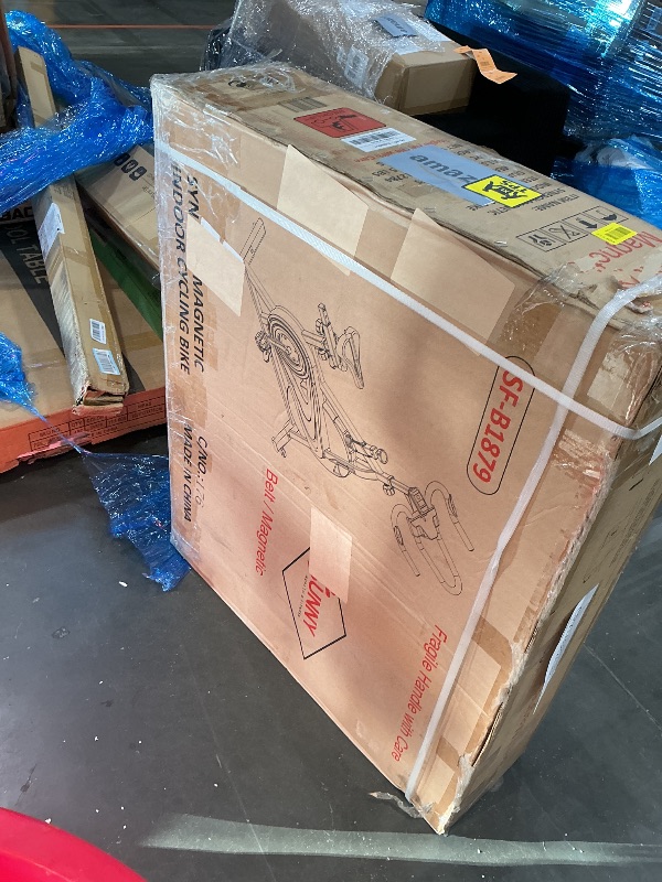 Photo 1 of *Factory sealed**Sunny Health & Fitness Synergy Exercise Bike with 30LB Flywheel, Silent Belt Drive & Magnetic Resistance, Indoor Bicycle with 275 LB User Weight Capacity, Tablet Mount, Adjustable Seats – SF-B1879