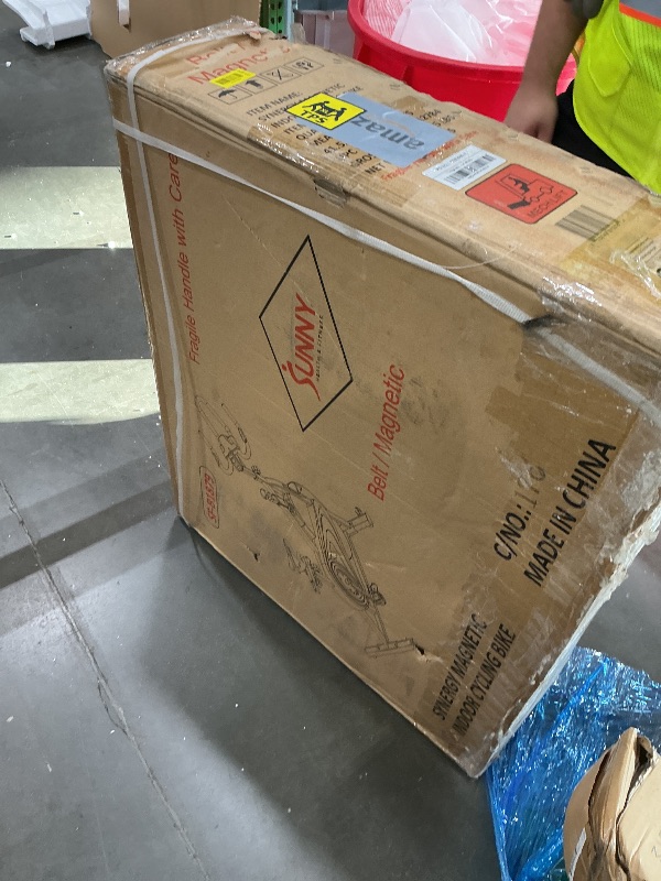 Photo 1 of *Factory sealed**Sunny Health & Fitness Synergy Exercise Bike with 30LB Flywheel, Silent Belt Drive & Magnetic Resistance, Indoor Bicycle with 275 LB User Weight Capacity, Tablet Mount, Adjustable Seats – SF-B1879