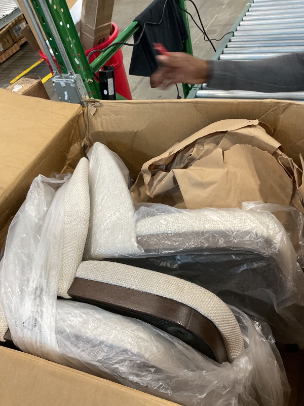 View 3 of **MISSING PARTS**
COLAMY Upholstered Dining Chairs Set of 2, Modern Kitchen Chairs with Back, Fabric Side Chair with Wood Legs for Dining Room Kitchen Restaurant, Beige