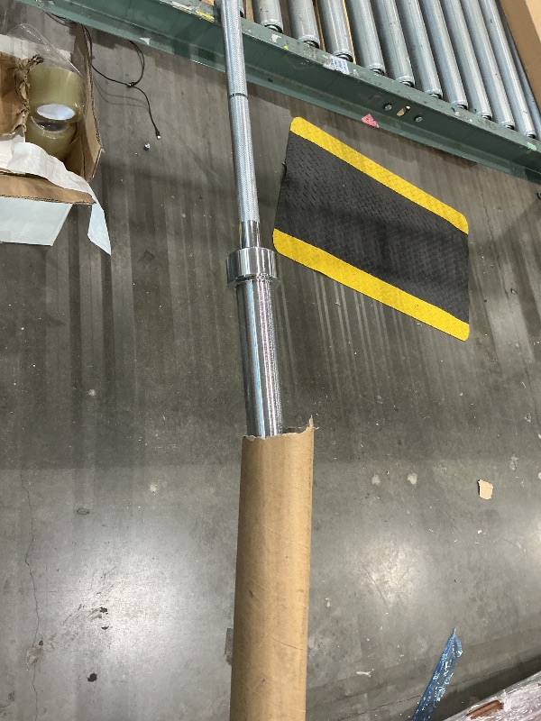 Photo 1 of **Partial set - ONLY the bar**
Fitvids Olympic 2" Bumper Plates Set Including 260LB Weight Plates & 7FT Olympic Barbell Bar(305 Pounds Total)