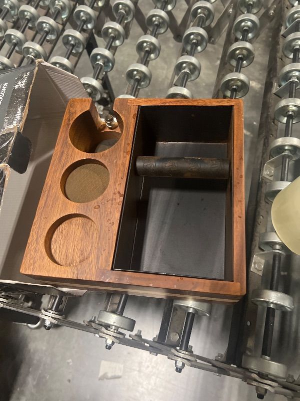 Photo 1 of ** USED POSSIBLE MISSING PARTS *** KNODOS Espresso Knock Box With 54mm Tamping Station For Breville Espresso Accessories Adjustable Portafilter Height, Detachable Coffee Dump Bin