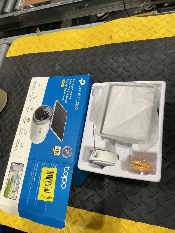 Photo 1 of [NON-FUNCTIONAL]Tapo MagCam 4K Outdoor Wireless Security Camera - Battery with Integrated Solar, Magnetic Mount, Person/Vehicle Detection, 24/7 Capture, Subscription-Free Local Storage or Optional Cloud, C465